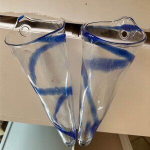 Unique Handblown Glass Hanging Sconces